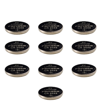 Replacement For BATTERIES AND LIGHT BULBS CR2032BATTERY BATTERIES LITHIUM 10PK